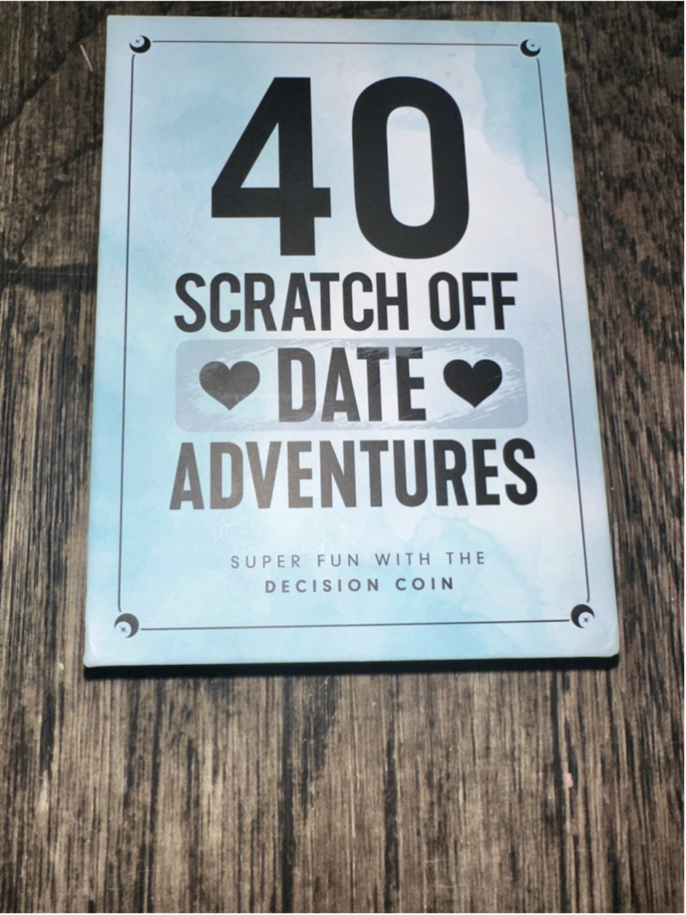 Unisex Lovevibe Scratch Off Date Adventures Card Game One Size Blue White